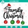 Family Christmas 2022 SVG File featuring festive shirt designs for the whole family, perfect for Christmas 2022 celebrations.