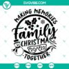 Family Christmas 2022 SVG design with Family Ornament, Merry Christmas text. Festive holiday decorations for digital download.