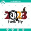 Family Trip 2023 Harry Potter SVG Files for Wizarding World Vacation - Magical design elements for crafting projects.