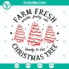 Farm Fresh Christmas Tree Cakes SVG images for Christmas cake design download, perfect for holiday crafting projects.