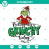 Feeling Extra Grinchy Today SVG Download - Festive Grinch Christmas Tree design with multiple SVG images, perfect for holiday crafting.