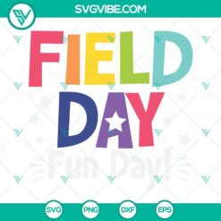 Field Day Fun Day SVG Bundle with vibrant and trendy Field Day 2022 designs for craft projects.