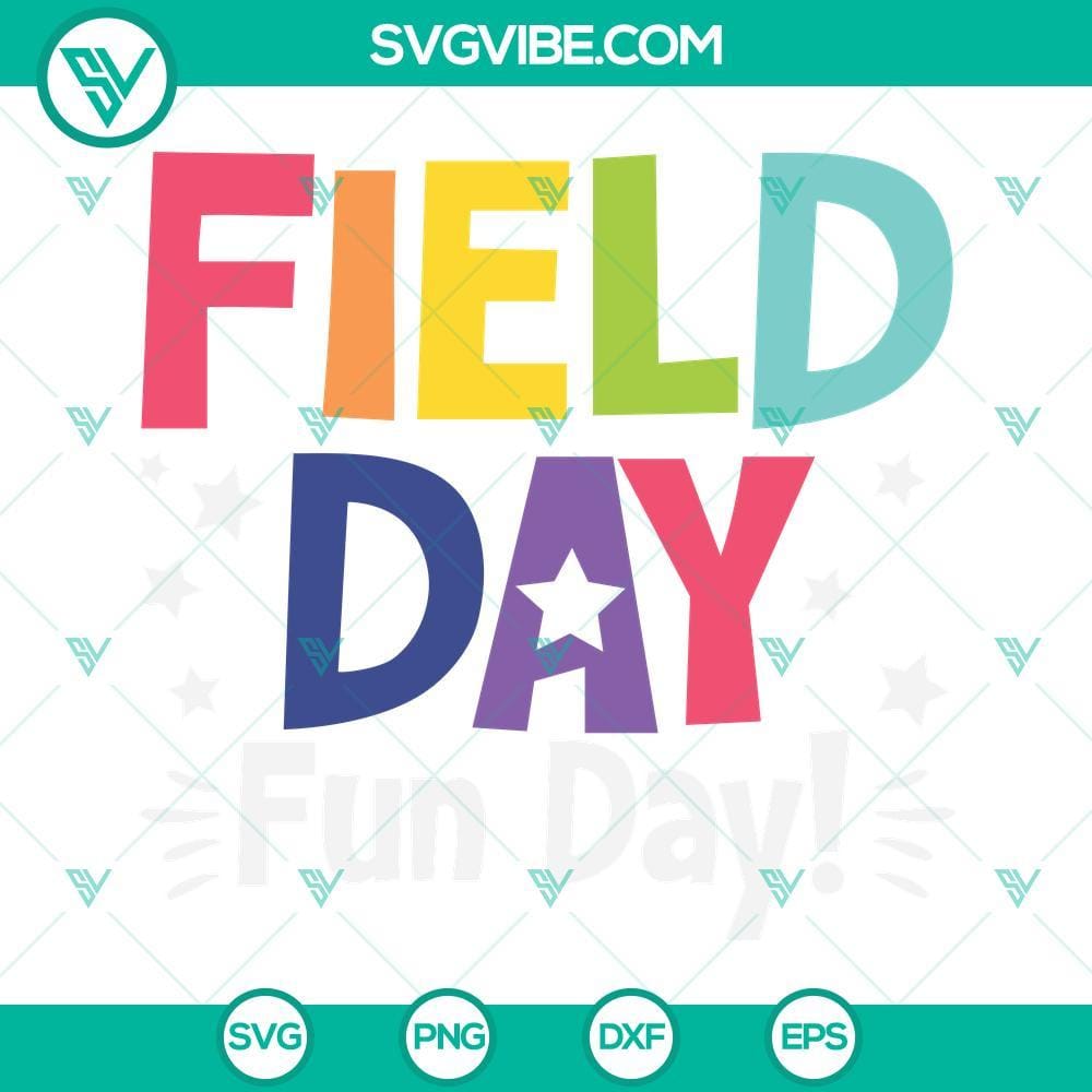 Field Day Fun Day SVG Bundle, Field Day SVG, Field Day 2022 SVG PNG DXF EPS Field Day Fun Day SVG Bundle with vibrant and trendy Field Day 2022 designs for craft projects.