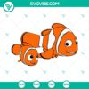 Finding Nemo Bundle SVG images featuring Nemo, Squirt, and Bubbles in yellow. Ideal for ocean-themed crafts.