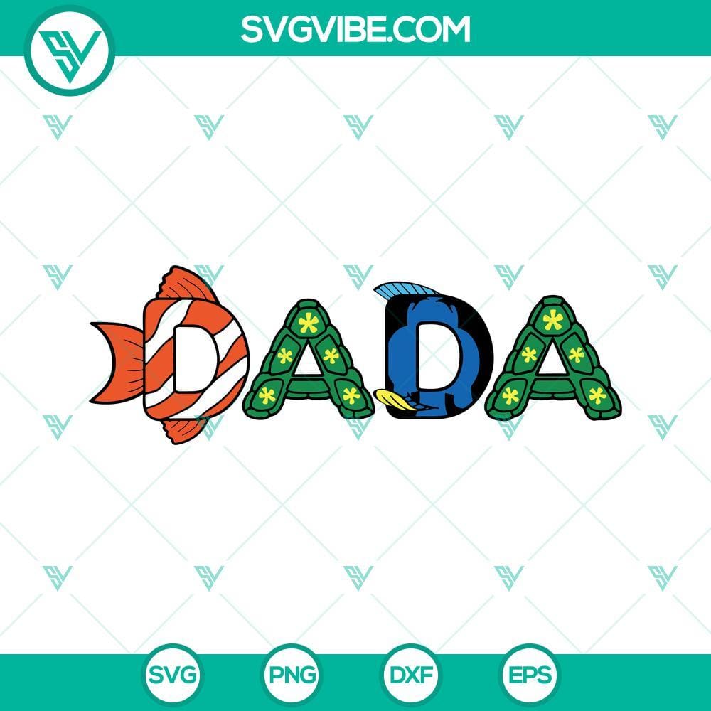 finding-nemo-dada-svg-ocean-dad-svg-disney-cartoon-fathers-day-svg-png-dxf-eps-4-mockup.jpg Finding Nemo Dada SVG Files featuring ocean dad design, perfect for Disney cartoon Fathers Day celebration.