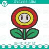 Fire Flower Super Mario Bros Embroidery file with Mario Bros design. Ideal for gamers and geek fashion enthusiasts.