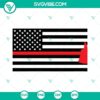 Firefighter axe Thin Red Line and Fireman axe American Flag SVG files, patriotic design for crafting and DIY projects.
