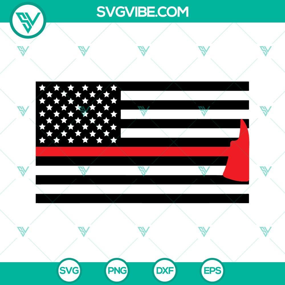 firefighter-axe-thin-red-line-svg-fireman-axe-american-flag-svg-firefighters-day-svg-png-dxf-eps-instant-download-6-mockup.jpg Firefighter axe Thin Red Line and Fireman axe American Flag SVG files, patriotic design for crafting and DIY projects.