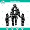 Firefighter Dad SVG Files perfect for Fathers Day, with fireman elements, ideal for crafting projects.