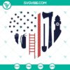 Firefighter heart US flag SVG files with love fireman design, ideal for firefighter-themed projects. Download includes firefighters in action.