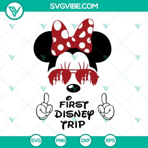 First Disney Trip SVG File Bundle, Mickey Minnie SVG File, Disney Vacation 1