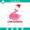 Flamingo Christmas In July SVG design with festive holiday elements in PNG, DXF, and EPS formats.