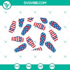 4th of July Starbucks cup SVG file with full wrap American flag design, perfect for flip flops.