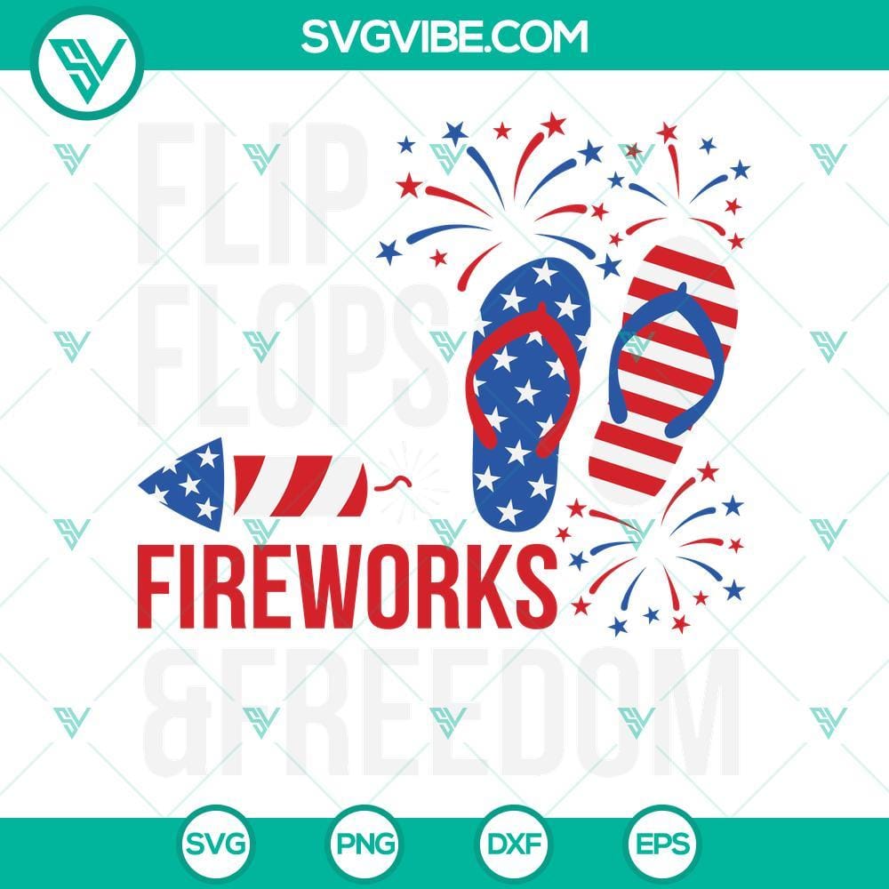 flip-flops-fireworks-freedom-svg-4th-of-july-fireworks-svg-american-flip-flops-svg-freedom-svg-4-mockup.jpg 4th of July fireworks SVG design with flip flops, celebrating freedom in vibrant colors.