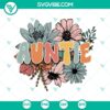 Floral Auntie SVG files with wild flowers design perfect for family projects. Groovy Auntie SVG images.