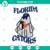 Florida Gators Boo Jee Ghost Halloween SVG Files PNG DXF EPS Files for crafters, featuring team mascot in a spooky design.