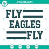 Fly Eagles Fly SVG design, Philadelphia football team SVG file for Eagles Super Bowl fans.