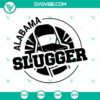 Folding chair SVG design featuring Alabama Slugger theme in DXF, EPS, and PNG formats for crafting projects.