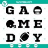 Football game day SVG download with college football season files, perfect for fan gear and tailgating activities.