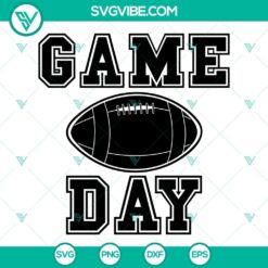 Football game day SVG files with football and game day themed design elements. Perfect for sports fans and game day enthusiasts.