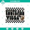 Retro football themed SVG file for download in PNG and DXF format, perfect for football enthusiasts.