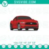 Ford Mustang machine embroidery design, detailed car embroidery file for enthusiasts, Ford Mustang logo on an embroidery file.