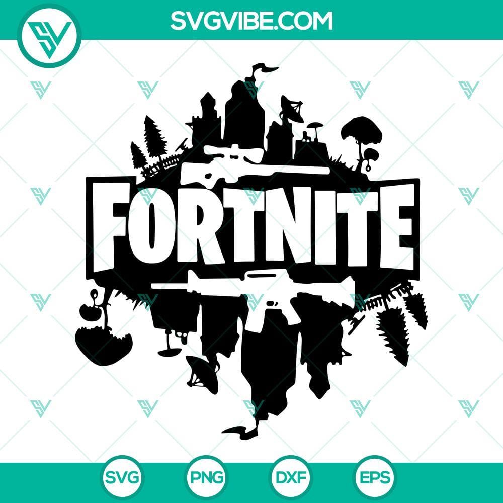 Fortnite SVG, Gaming SVG, Video Game Online SVG PNG DXF EPS Cricut Files Fortnite SVG Files for Video Game Online - PNG, DXF, EPS Gaming SVG Image.