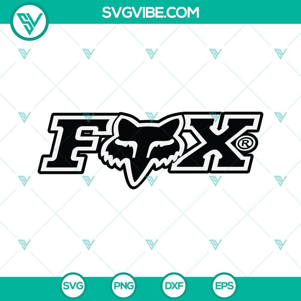 Fox Racing Logo SVG PNG DXF EPS Cricut Fox Racing logo SVG file for Cricut, in PNG, DXF, and EPS formats. Ideal for crafting projects.