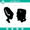 Frankenstein and Bride SVG files, featuring Monster & Bride illustrations. Perfect for Frankenstein-themed digital crafts.