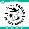 Freak In The Sheets SVG bundle featuring sexy ghost design for Halloween crafts and projects. Bold, funny, spooky SVG download.