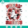"Halloween flowers ghost SVG files with funny 'freak in the sheets' design, PNG format for digital use"