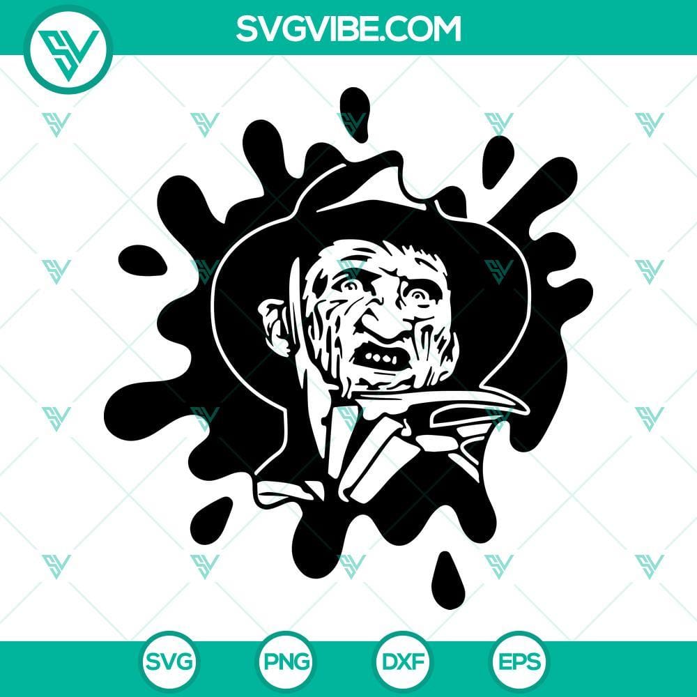 Freddy Krueger Blood Effect SVG PNG DXF EPS Cricut Freddy Krueger blood effect SVG images for Cricut, in PNG, DXF, and EPS formats. Great for Halloween crafts.
