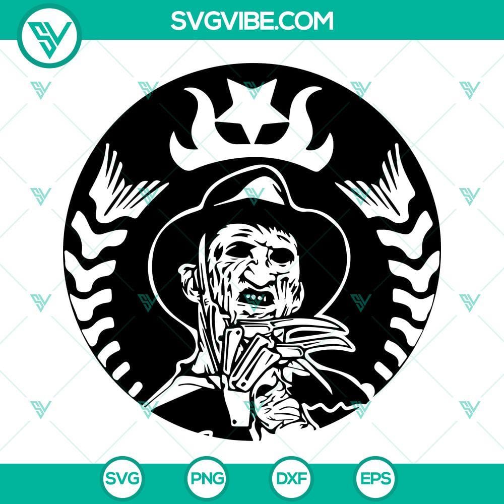 freddy-krueger-starbucks-logo-svg-starbucks-horror-characters-svg-halloween-horror-movie-killers-starbucks-cup-svg-2-mockup.jpg Freddy Krueger Starbucks logo SVG designs featuring horror movie character. Perfect for Halloween-themed projects.