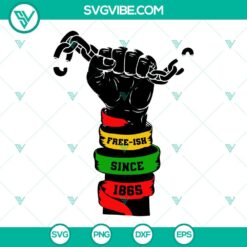 Free-ish Since 1865 SVG Files, Raised Fist SVG Images, Juneteenth SVG Image, Black