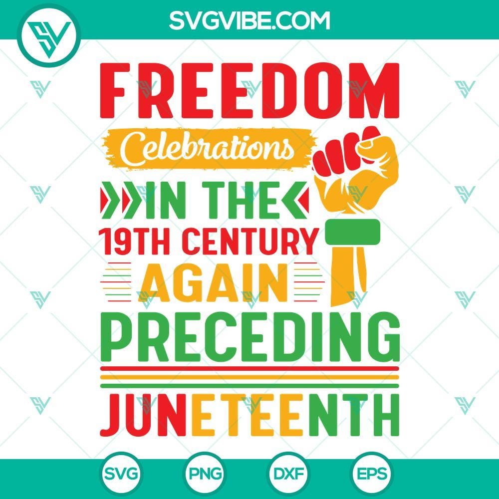 freedom-celebrations-in-the-19th-century-again-preceding-juneteenth-svg-african-american-quotes-svg-png-dxf-eps-10-mockup.jpg 19th century freedom celebrations with people and flags in a digital illustration.