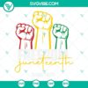 Juneteenth 1865 SVG File celebrating Black History and Black Power, symbolizing freedom and empowerment.