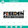 Juneteenth 1865 SVG images celebrating freedom and Black American heritage, perfect for digital download.