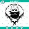 Friday the 13th SVG Download featuring Jason mask, Camp Crystal Lake Counselor design for Halloween crafts and apparel.