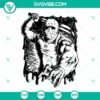 Friday the 13th SVG featuring Jason Voorhees and other horror movie killers. Perfect for Halloween and horror movie fans. Download now.
