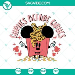 Fries Before Guys SVG Download, Curlies Before Girlies SVG Images, Mickey Minnie 2