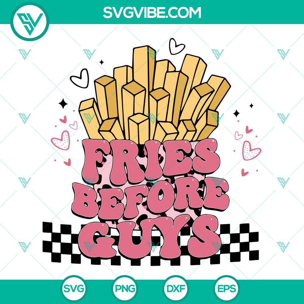fries-before-guys-svg-valentines-day-svg-retro-valentines-svg-png-dxf-eps-cricut-files-9-mockup.jpg Fries Before Guys SVG file for Valentines Day. Retro Valentines design with heart and fries. Great for DIY crafts.