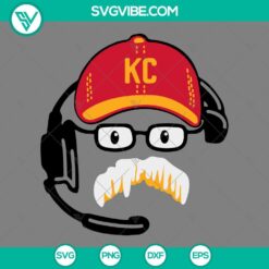 Frozen Andy Reid SVG image design with Chiefs Coach, downloadable Coach Reid SVG images for fans.