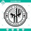 "FAAFO Punisher skull SVG design, ideal for digital products, with bold typography and a powerful message for enthusiasts."