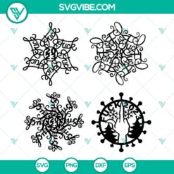 Funny Christmas 2023 ornament SVG images bundle with a "Fuckflake 2023" design, ideal for holiday crafts and decorations.