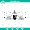 Retro style SVG files featuring "Fueled By Iced Coffee And Anxiety" design. Perfect for coffee lovers.