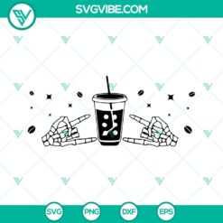 Fueled By Iced Coffee And Anxiety SVG Files, Iced Coffee SVG Images, Retro