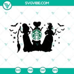 Full Wrap Hocus Pocus Starbucks Cup SVG File for Halloween Starbucks Cold Cup, ideal for Halloween-themed beverages.
