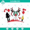 Pennywise IT movie inspired Starbucks cup wrap SVG image, ideal for Halloween horror theme.