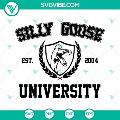 Silly Goose University SVG files for digital download - comical and entertaining design perfect for crafting projects.