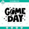 Football game day grunge SVG file for digital designs, featuring football and game elements. Perfect for game day apparel and prints.